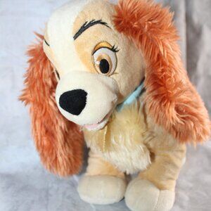 Disney Store Exclusive MC Lady and the Tramp Movie Plush Dog Stuffed Animal Toy